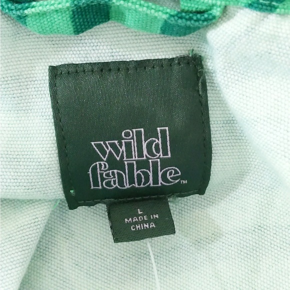 👯‍♀️Host Pick⚡️Wild Fable Green Wave Print Jacket- w/ flaw - Picture 8 of 11